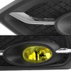 Fits 2014-2015 Honda Civic 2 Door Coupe Yellow Bumper Fog Lights w/Switch+Bulbs