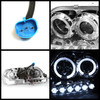 Fits 99-02 F150 Expedition Halo Projector LED Headlights +Halo Fog Lights Lamps