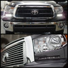 Fits Silver 07-13 Tundra Sequoia Bumper Headlights Panel DRL Smd LED Fog Lights