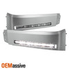 Fits Silver 07-13 Tundra Sequoia Bumper Headlights Panel DRL Smd LED Fog Lights