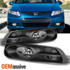Fit 2012 2013 Civic 2 Dr Coupe Bumper Driving Clear Fog Lights w/Switch + Bulbs