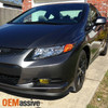 Fit 2012 2013 Civic 2 Dr Coupe Bumper Driving Yellow Fog Lights w/Switch + Bulbs