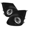 Fits 11-13 Corolla Halo Projector Clear Fog Lights Lamp W/Switch+Bulb & Wiring