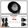 Fits 04-12 Titan 04-07 Armada Hyper White Full LED Fog Lights Lamps Kit W/Switch