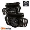 Fits Smoked 03-06 Silverado Avalanche Halo Projector Fog Lights Lamps Left+Right