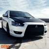 Fits 07-15 Lancer Bumper Clear Fog Lights Driving Lamps w/Switch + Bulbs + Bezel