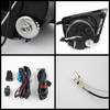 Fits 12-15 Toyota Tacoma Pickup Clear Full LED Bumper Fog Lights W/Switch+Wiring