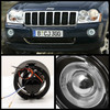 Fits Smk 05-09 Grand Cherokee Dakota Durango Commander Halo Projector Fog Lights