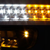 Fit 1999-2006 GMC Sierra Yukon XL Black Full LED Bumper Turn Signal Lights