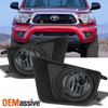 Fits 2012-2015 Toyota Tacoma Pickup Bumper Fog Lights Smoked w/Bulbs + Switch