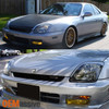 Fit 97-01 Honda Prelude Bumper Driving Yellow Fog Lights w/Bulbs+ Switch+ Bezel