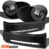 Fit 07-13 Tundra Smoke Fog+Switch+Painted Builtin Bumper DRL LED Daytime Running
