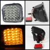 Fits Smoked 06-10 Hummer H3 Clear Full LED Corner Signal Lights Lamps Left+Right