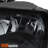 Fits 07-13 Silverado Suburban Tahoe Avalanche Bumper Smoked Fog Lights w/Bulbs