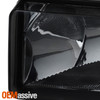 Fits 07-13 Silverado Suburban Tahoe Avalanche Bumper Smoked Fog Lights w/Bulbs