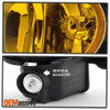 Fits 07-08 Tl Base Type S JDM Yellow Bumper Fog Lights Lamp Replacement W/Bulbs