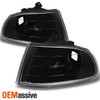 Fits 92-95 Civic 2/3Dr Euro Black Clear Corner Signal Lights Lamps Left+Right