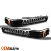 Fits 98-04 S10 Blazer Black Full LED Bumper Signal Lights Lamps Pair Left+Right