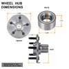 Fit Explorer Aviator Mountaineer REAR Wheel Hub Bearing Assembly & 5 Lug 521000