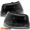 Fits JDM Black 88-89 Civic 4Dr Sedan Corner Signal Lights Lamps Left+Right Pair