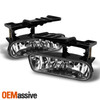 For 00-06 Suburban Tahoe 99-02 Silverado Chrome Bumper Fog Lights Driving Lamp