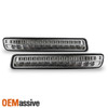 Fit 1999-2006 GMC Sierra Yukon XL Clear Full LED Bumper Turn Signal Lights