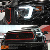 Fit 2014-2021 Toyota Tundra Black LED Projector Headlights & Black LED Taillight