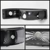 Fits 92-96 F150/F250/F350/Bronco Pickup Euro Black Bumper Signal Parking Lights