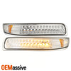 Fits *Clear* 99-02 Silverado 00-06 Tahoe Suburban Amber LED Bumper Signal Lights