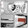 Fits 14-21 Tundra Clear Tube DRL Projector Headlight& Black Smoked LED Taillight