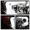 Fits 14-21 Tundra Clear Tube DRL Projector Headlight& Black Smoked LED Taillight