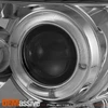 Fits 09-10 Corolla JDM Smoked Halo Projector R8 Style Daylight DRL LED Headlight