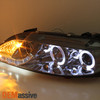 Fits Smoked 2003-2006 Mazda 6 Mazda6 Halo Projector LED Headlights w/Fog Lights