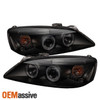 Fits 05-10 Pontiac G6 Black Smoked Dual Halo Projector LED Headlights Left+Right