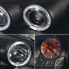 Fits 05-10 Pontiac G6 Black Smoked Dual Halo Projector LED Headlights Left+Right