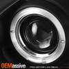 Fits 2002-2006 Toyota Camry Le Se Dual Halo Projector Black Headlights LH+RH