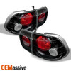 Fits 96-98 Honda Civic Black Bezel Halo Projector Headlights+Altezza Tail light
