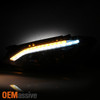 Fits [HID Type] 2007-2009 Benz W221 S-Class Black LED DRL Projector Headlights