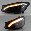 Fits [HID Type] 2007-2009 Benz W221 S-Class Black LED DRL Projector Headlights