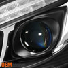 Fits [HID Type] 2007-2009 Benz W221 S-Class Black LED DRL Projector Headlights