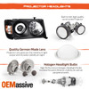 Fits Black 86-93 Benz W124 E-Class Projector Headlights W/Built In Corner Signal