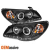 Fits 07-10 Elantra Black Halo Projector DRL Daytime LED Strip Headlights Lamps