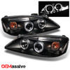 Fits 05-10 Pontiac G6 Black Bezel Dual Halo Projector Headlights Front Lamps