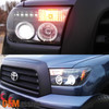 Fits 2007-2013 Tundra 08+ Sequoia Black Halo Projector LED Headlights LH+RH sets