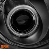 Fits 01-07 Benz W203 C-Class C230 C240 C320 CCFL Halo Projector Black Headlights