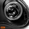 Fits 01-07 Benz W203 C-Class C230 C240 C320 CCFL Halo Projector Black Headlights