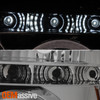 Fits 2004-2015 Titan 04-07 Armanda Smoked Halo Projector LED Headlights LH/RH
