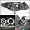 Fits 07-10 Elantra Chrome Halo Projector DRL Daytime LED Strip Headlights Lamps