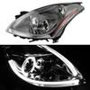Smoked Fits 2010-2012 Altima Sedan Light Tube DRL LED Halo Projector Headlights