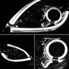Smoked Fits 2010-2012 Altima Sedan Light Tube DRL LED Halo Projector Headlights